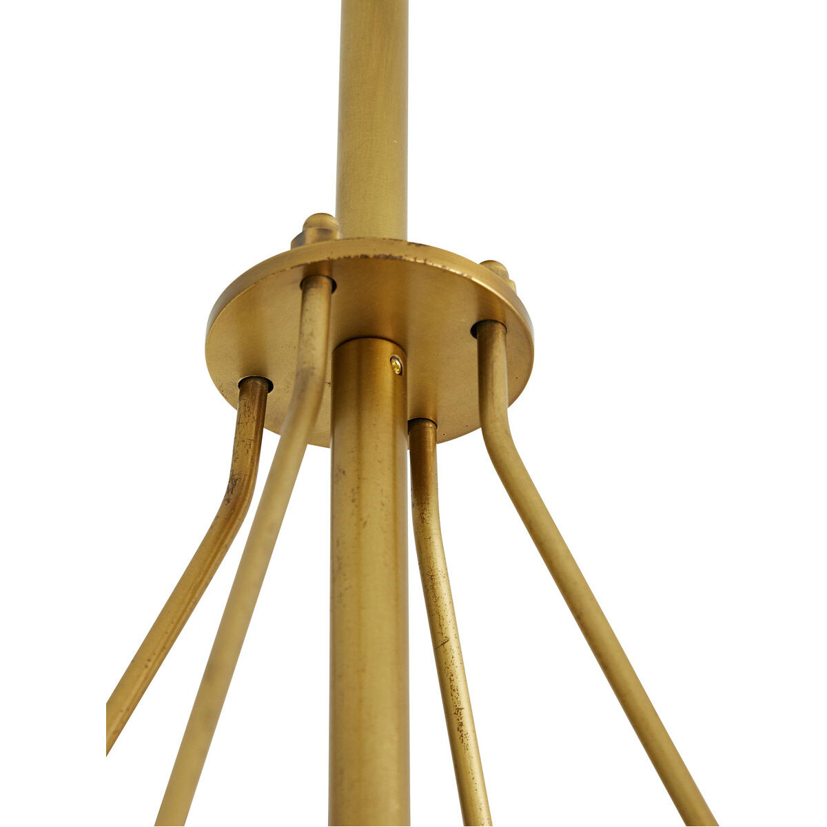 Haskell 10 Light 43 inch Antique Brass Chandelier Ceiling Light, Oval