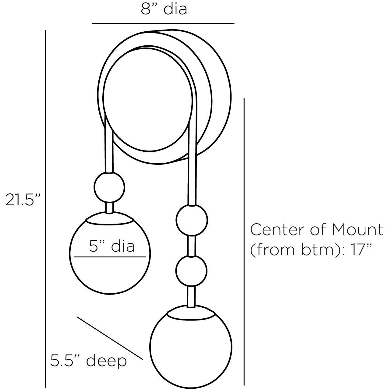 Beverly 2 Light 10.5 inch Antique Brass Sconce Wall Light, Right