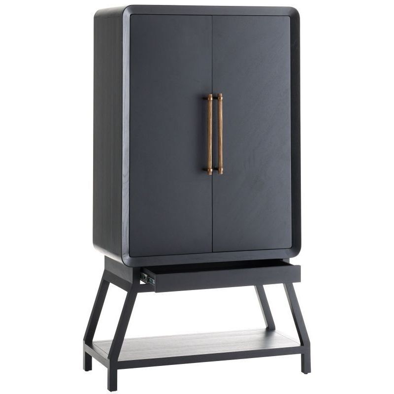 Cantu 40 inch Ebony Cocktail Cabinet