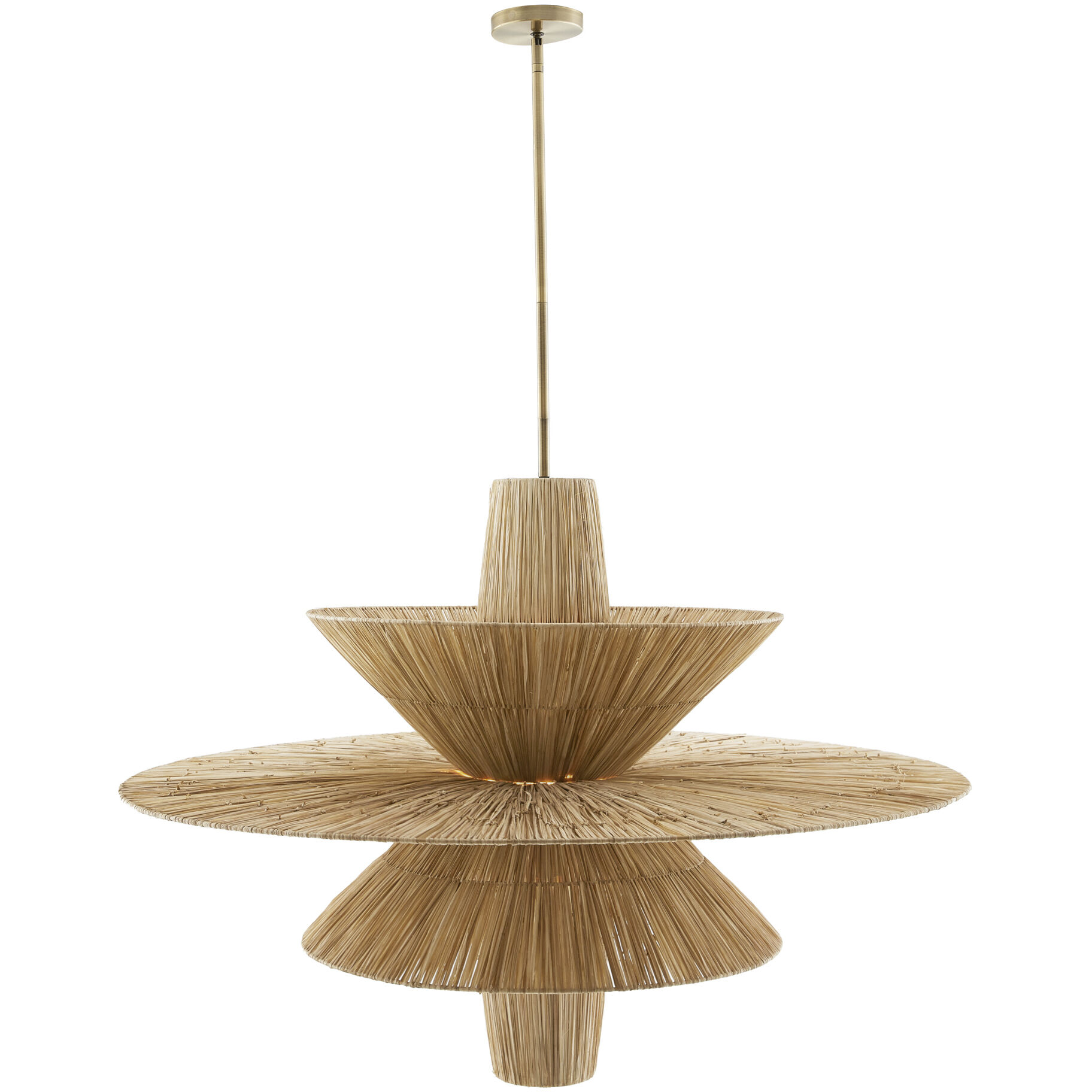 Shay 1 Light 44 inch Natural Chandelier Ceiling Light