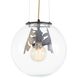 Chene 1 Light 12 inch Bronze Pendant Ceiling Light