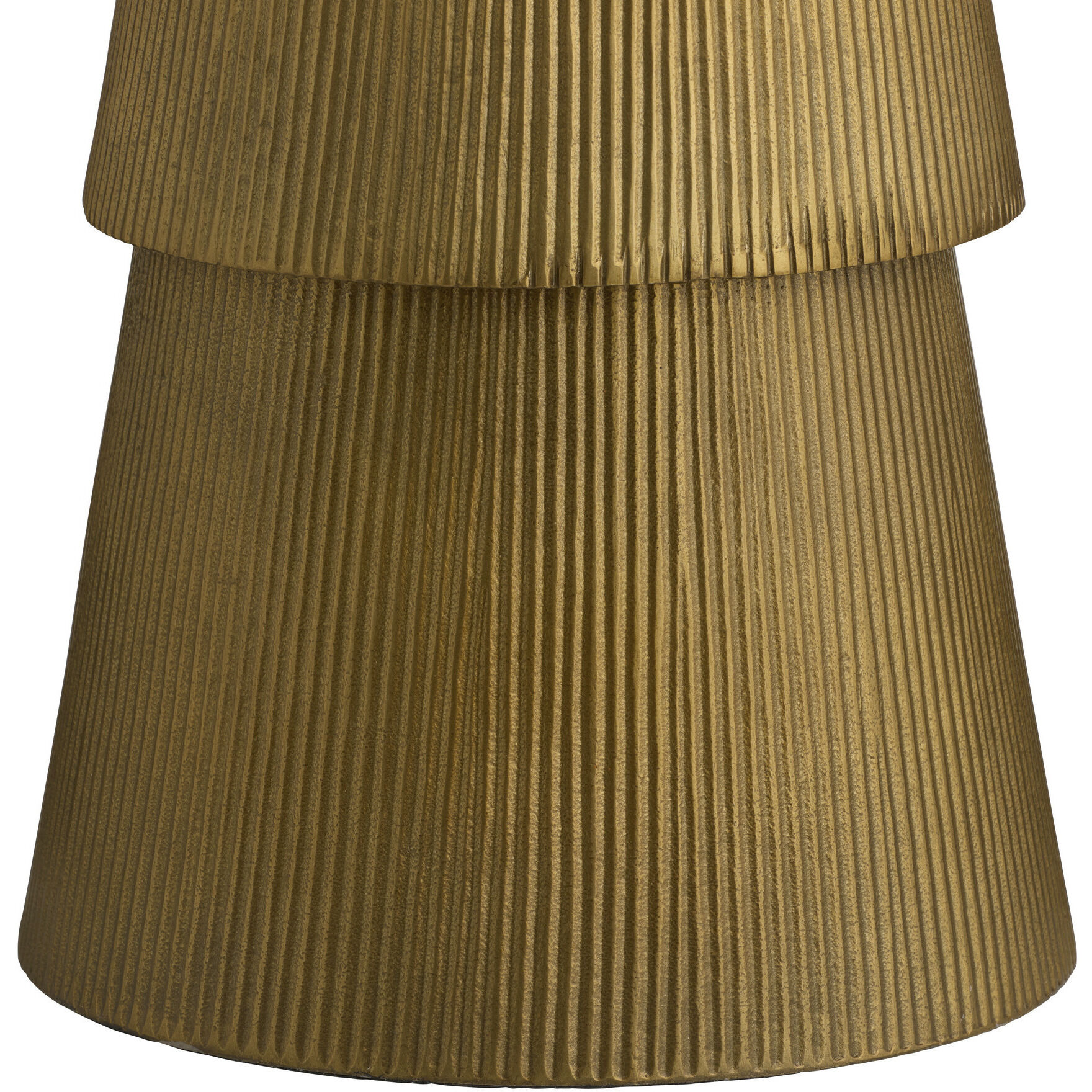 Mathis 18 inch Antique Brass and Natural Jungle End Table