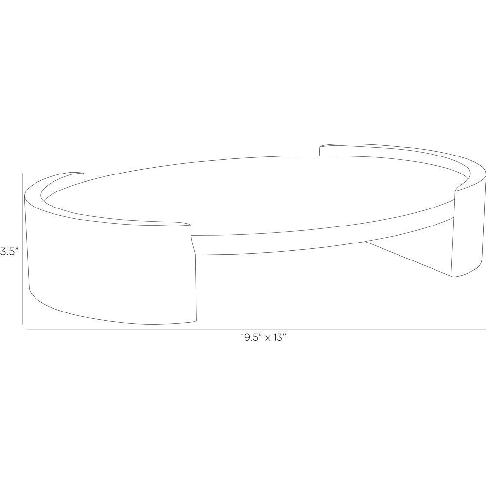 Adelaide 19.5 X 3.5 inch Gray Tray