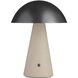 Struzzo 10 inch 3 watt Ivory and English Bronze Rechargeable Accent Lamp Portable Light