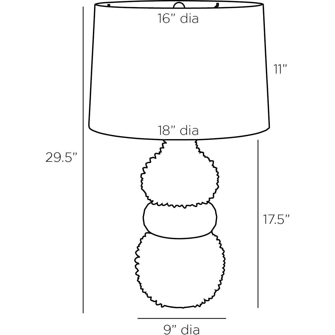 Basilio 29.5 inch 150.00 watt Ivory Crackle Lamp Portable Light