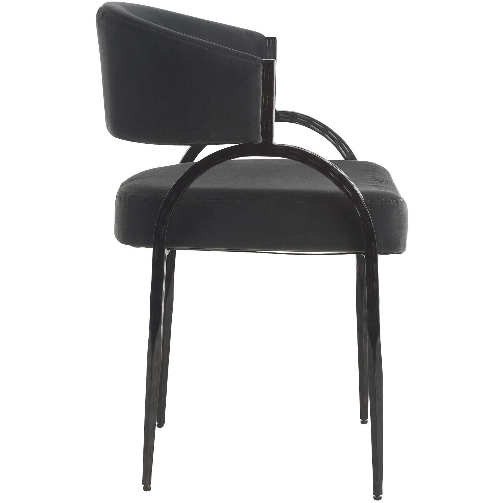 Bahati Midnight Grey and Natural Iron Chair
