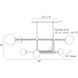 Erica 8 Light 58 inch English Bronze Linear Chandelier Ceiling Light