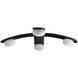 Axia 40 inch Blackened Iron Flush Mount Ceiling Light