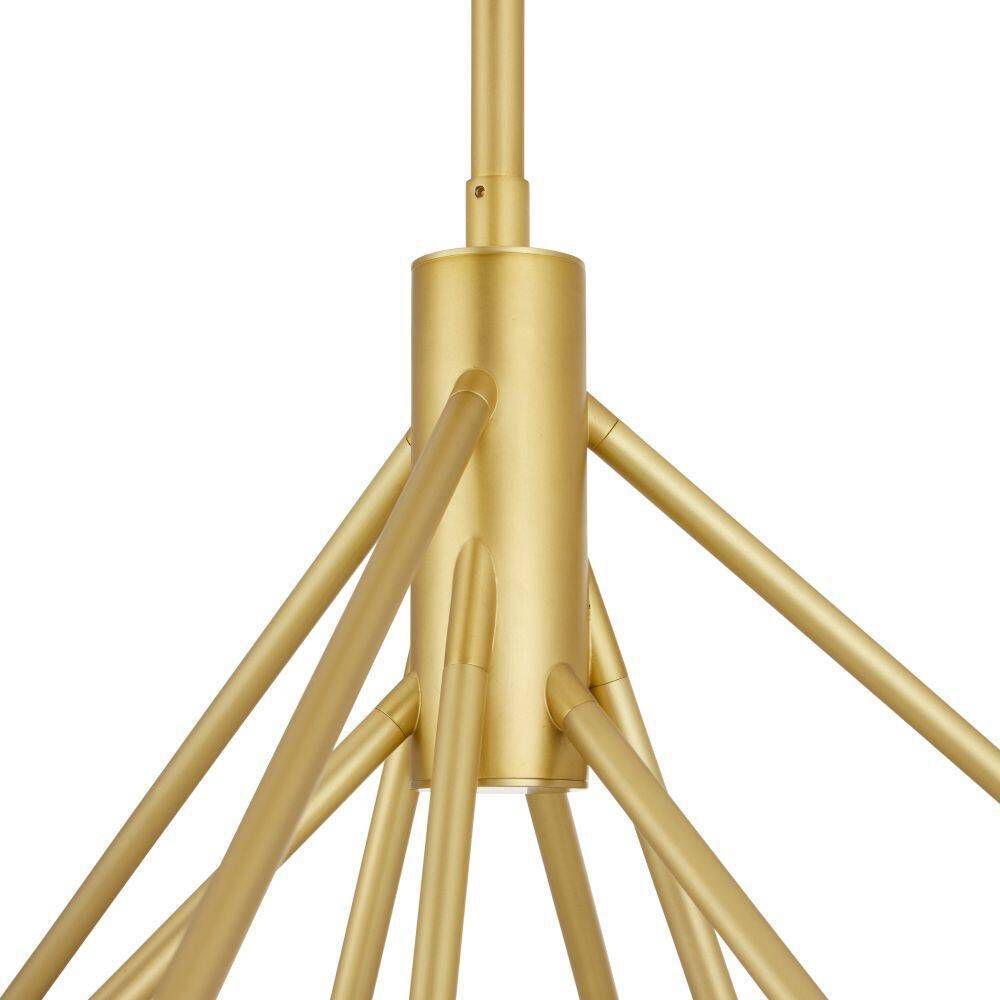 Helios 9 Light 41 inch Antique Brass Chandelier Ceiling Light