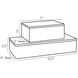 Hollie 12.5 inch Black & White Boxes, Set of 2