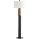 Hartford 70.5 inch 150.00 watt Black and Antique Brass with Blackened Iron Floor Lamp Portable Light