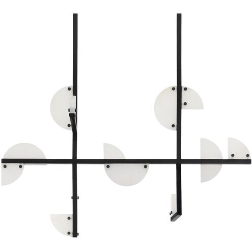 Nova 14 Light 39.5 inch English Bronze Linear Chandelier Ceiling Light