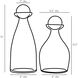 Thayer Clear Decanters, Set of 2