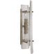 Metairie 4 Light 8 inch Clear and Antique Brass Sconce Wall Light