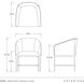Osbourne Oxford White and Blackened Iron Dining Chair