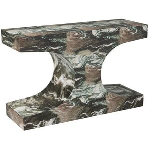 Augustine Verde Faux Marble Console Table
