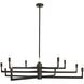 Griff 12 Light 56 inch English Bronze Chandelier Ceiling Light, Large