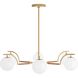 Tricia 6 Light 42.5 inch Antique Brass Chandelier Ceiling Light