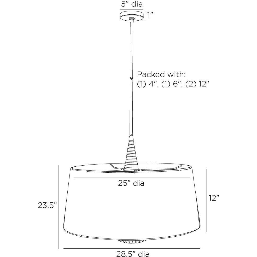 Middlebury 6 Light Graphite Pendant Ceiling Light
