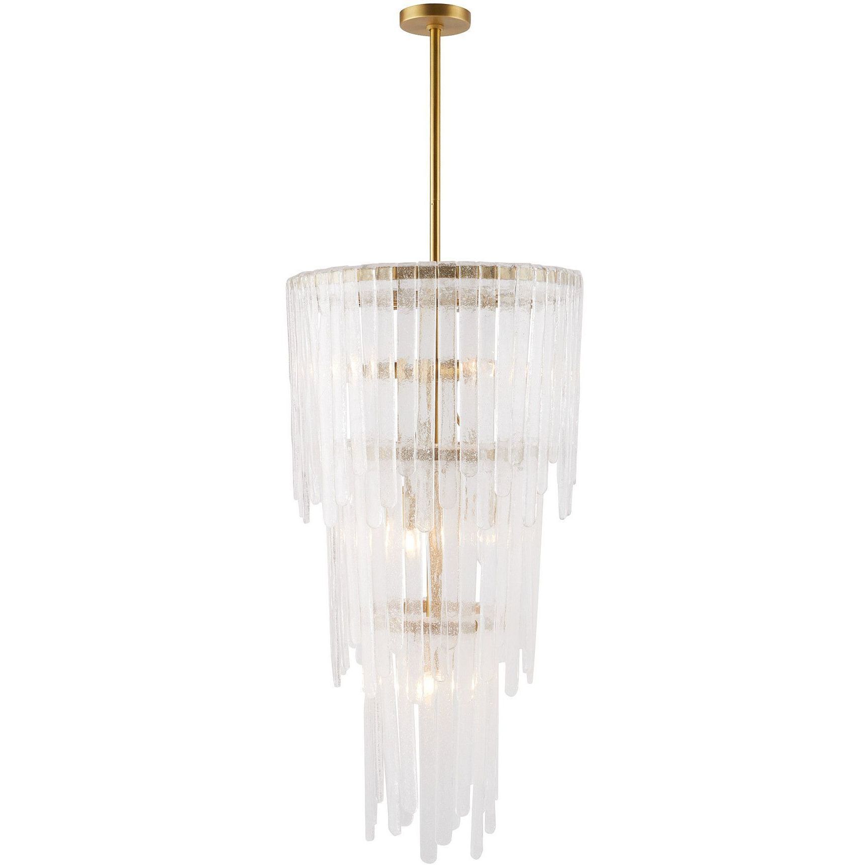 Raine 7 Light 21 inch Clear Seedy Chandelier Ceiling Light