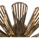 Francesca 12 Light 20 inch Vintage Brass Flush Mount Ceiling Light
