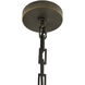 Rosemont 1 Light 16 inch White with English Bronze Pendant Ceiling Light, Large