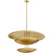 Florko 6 Light 42 inch Gold Leaf Grand Chandelier Ceiling Light