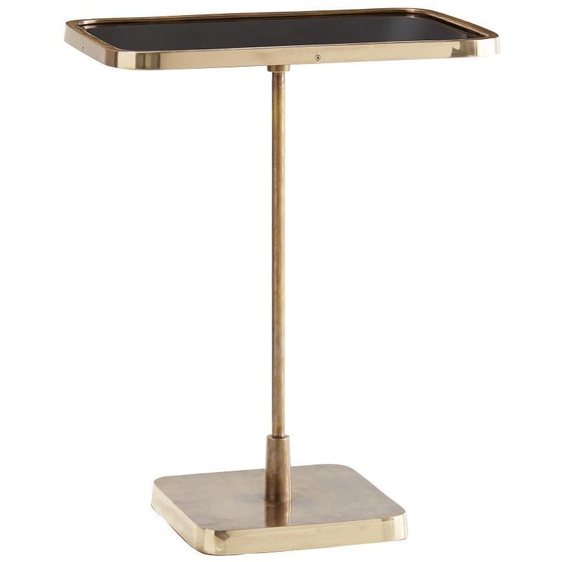Kaela 22.5 X 17.5 inch Vintage Brass Accent Table
