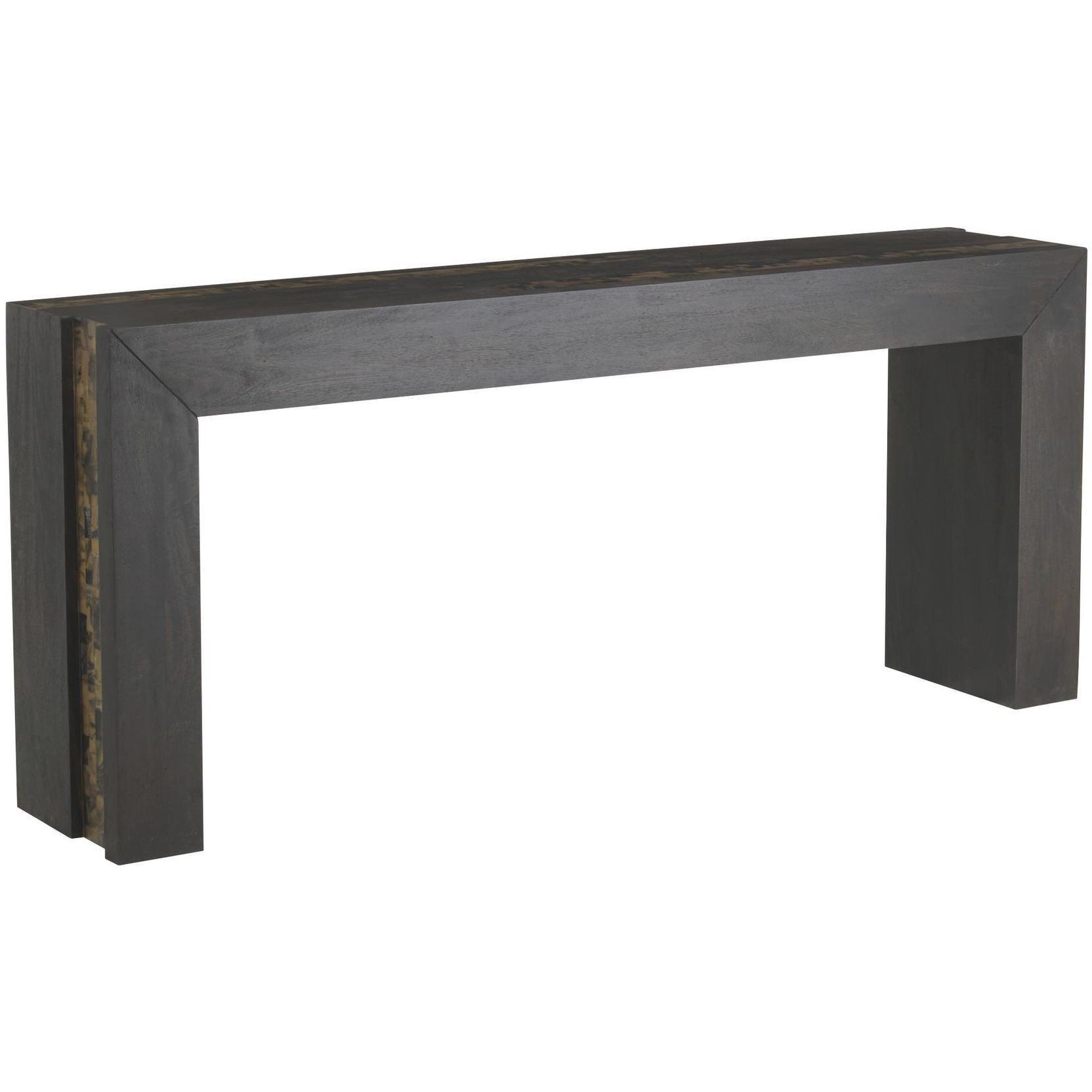 Kingston 78 X 16 inch Umber and Natural Faux Horn Console Table