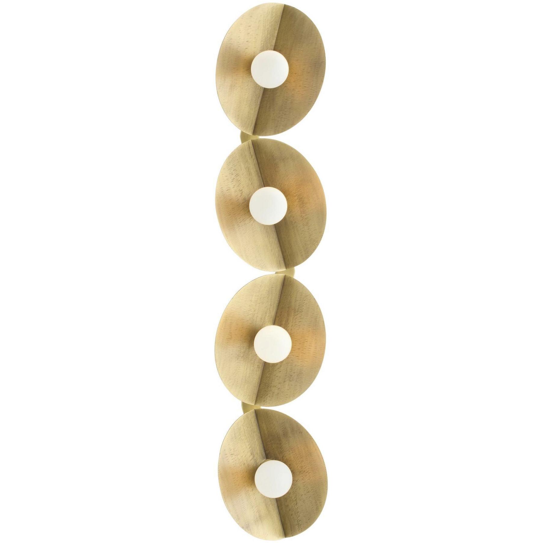 Itzia 4 Light 6 inch Antique Brass Sconce Wall Light