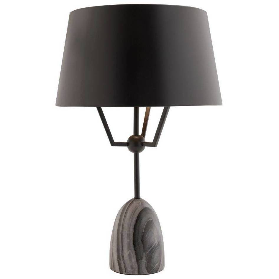 Hodgins 27.5 inch 150 watt Galaxy Marble and Bronze Lamp Portable Light