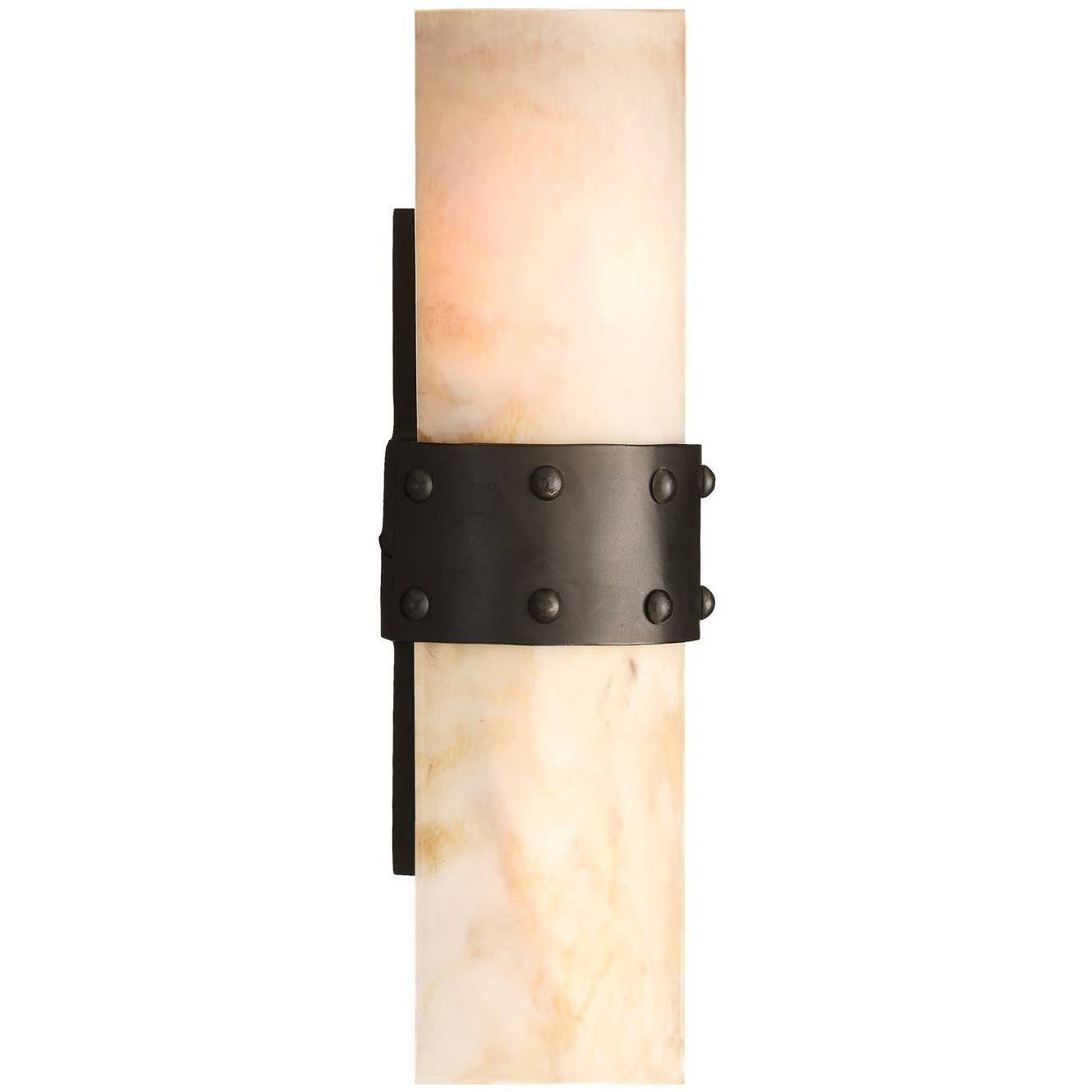 Ardena 2 Light 6 inch Ivory and Blackened Iron Wall Sconce Wall Light