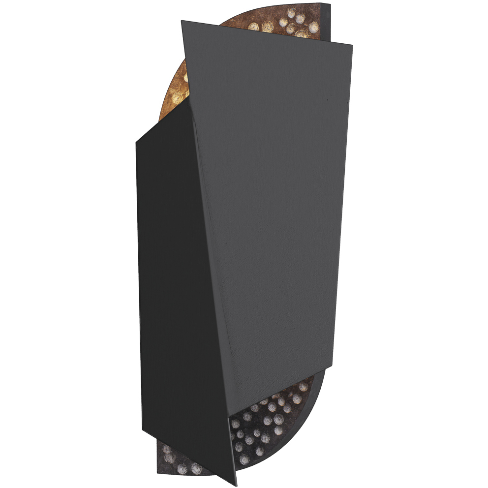 Aldridge 2 Light 8 inch Blackened Iron ADA Sconce Wall Light