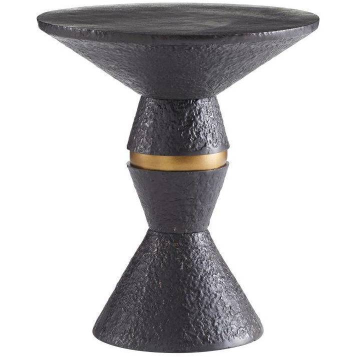 Floyd 18 inch Blackened Bronze and Antique Brass Accent Table