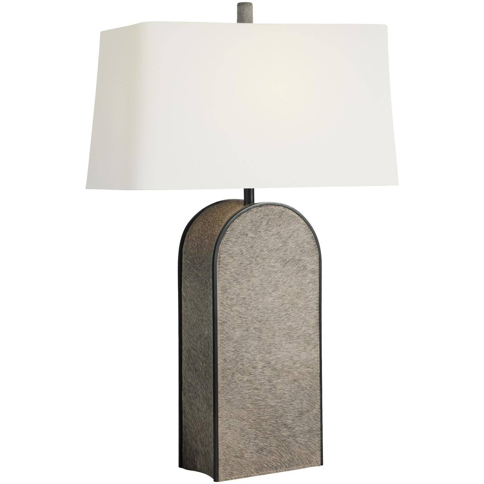 Cavallo 31 inch 150 watt Gray and Blackened Iron Table Lamp Portable Light