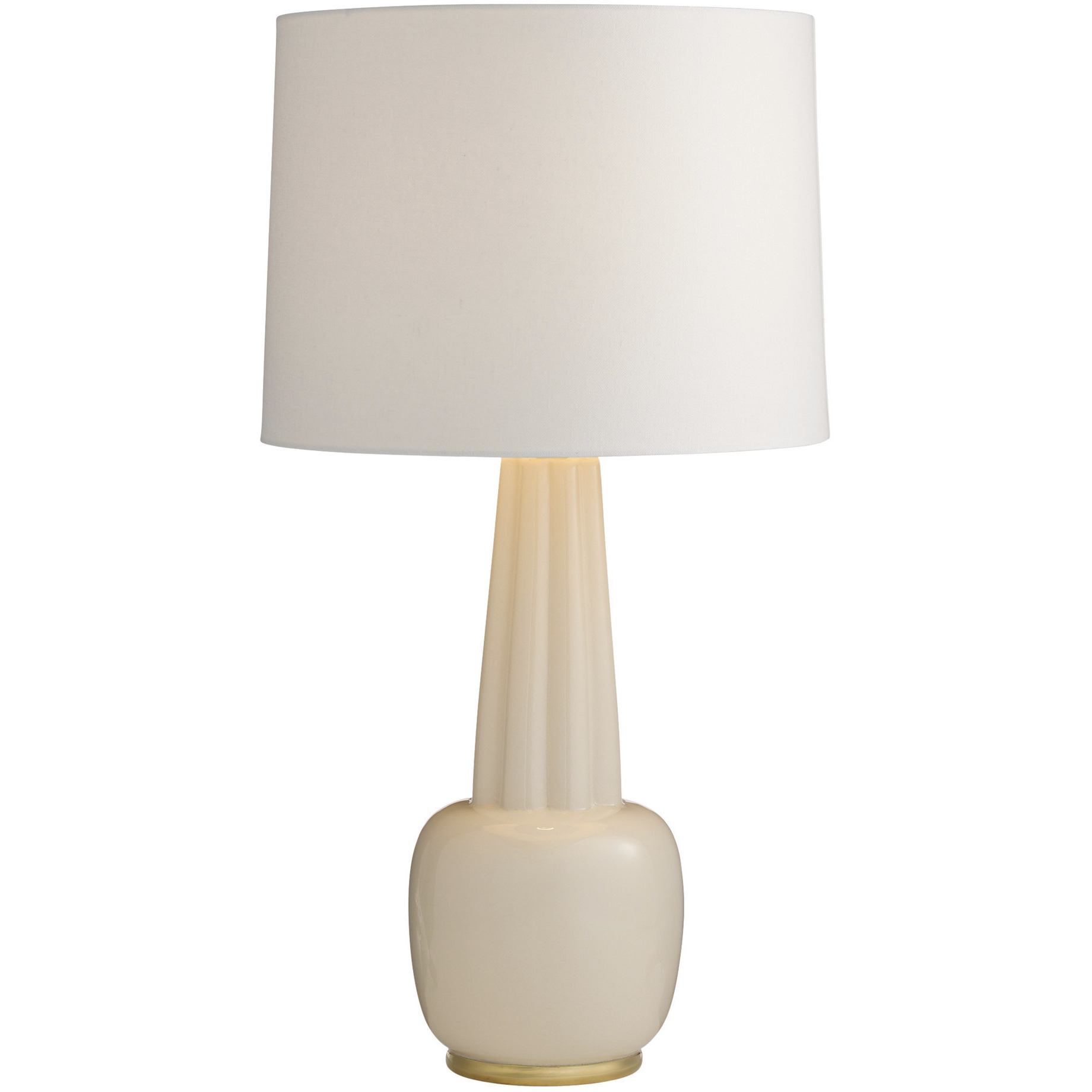 Arlington 30.5 inch 150 watt Ivory and Antique Brass Table Lamp Portable Light