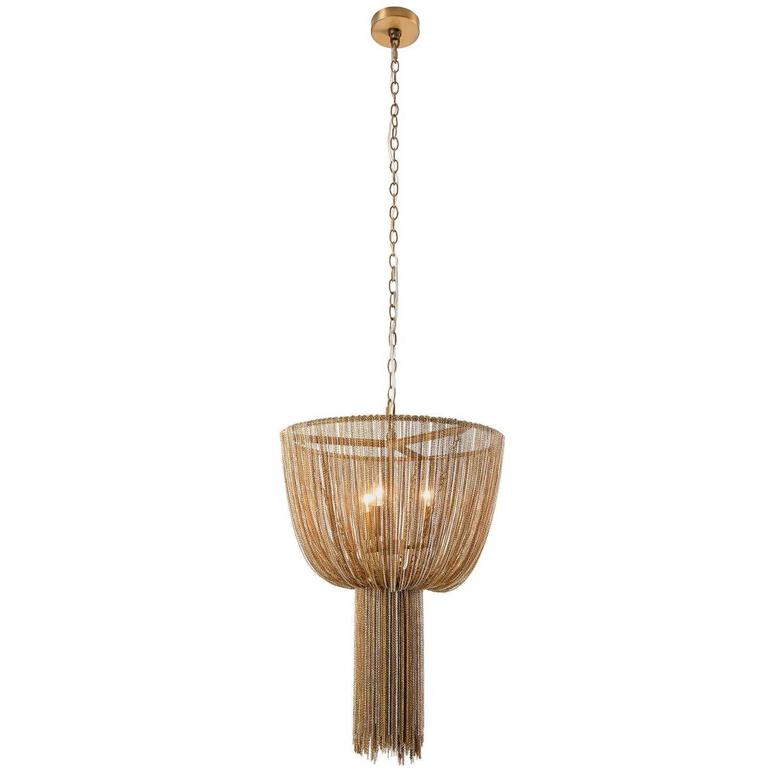 Yale 3 Light 20 inch Aged Brass Chandelier Ceiling Light