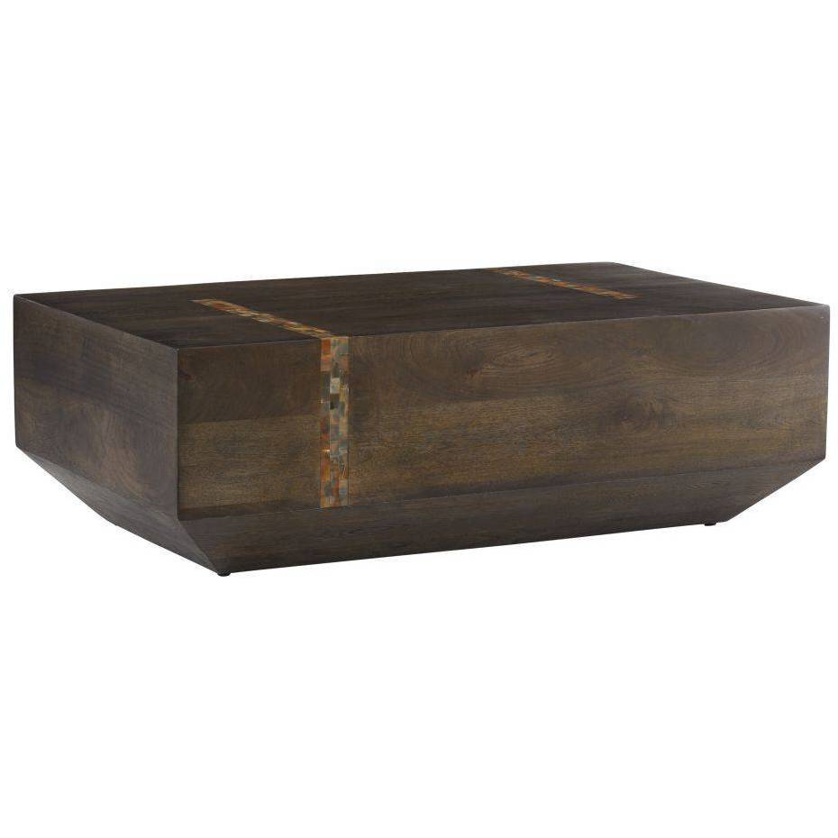 Gilmore 50 X 16.5 inch Umber and Natural Faux Horn Coffee Table