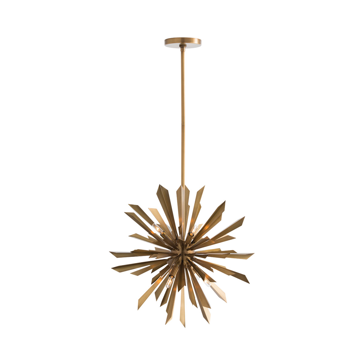 Waldorf 8 Light 23.5 inch Antique Brass Chandelier Ceiling Light, Small,Round