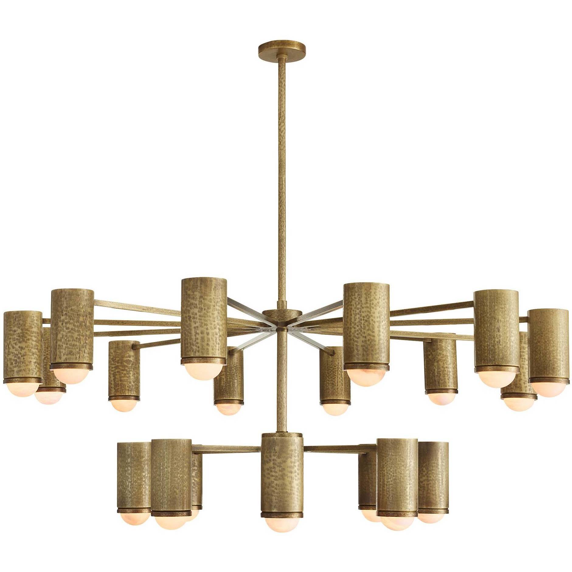Loryn 20 Light 52 inch Antique Brass Chandelier Ceiling Light