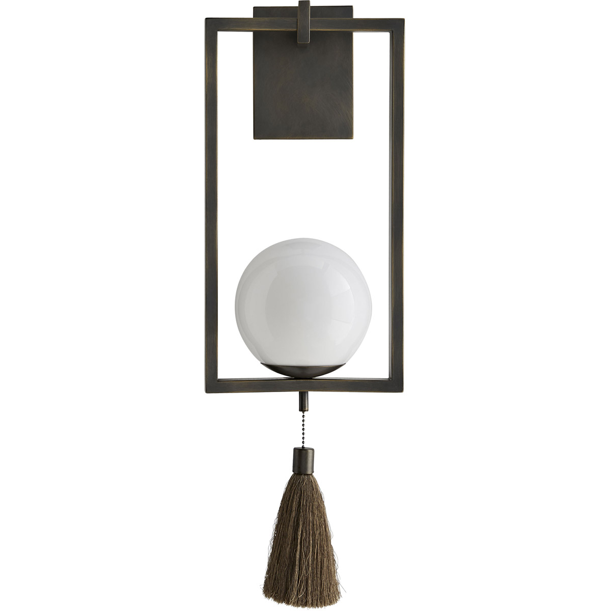 Trapeze 1 Light 8 inch Aged Bronze Sconce Wall Light