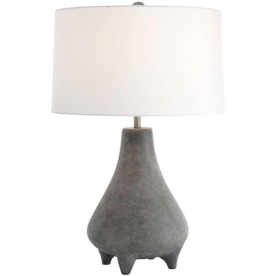 Granada 28 inch 60 watt Rhino and Antique Brass Lamp Portable Light