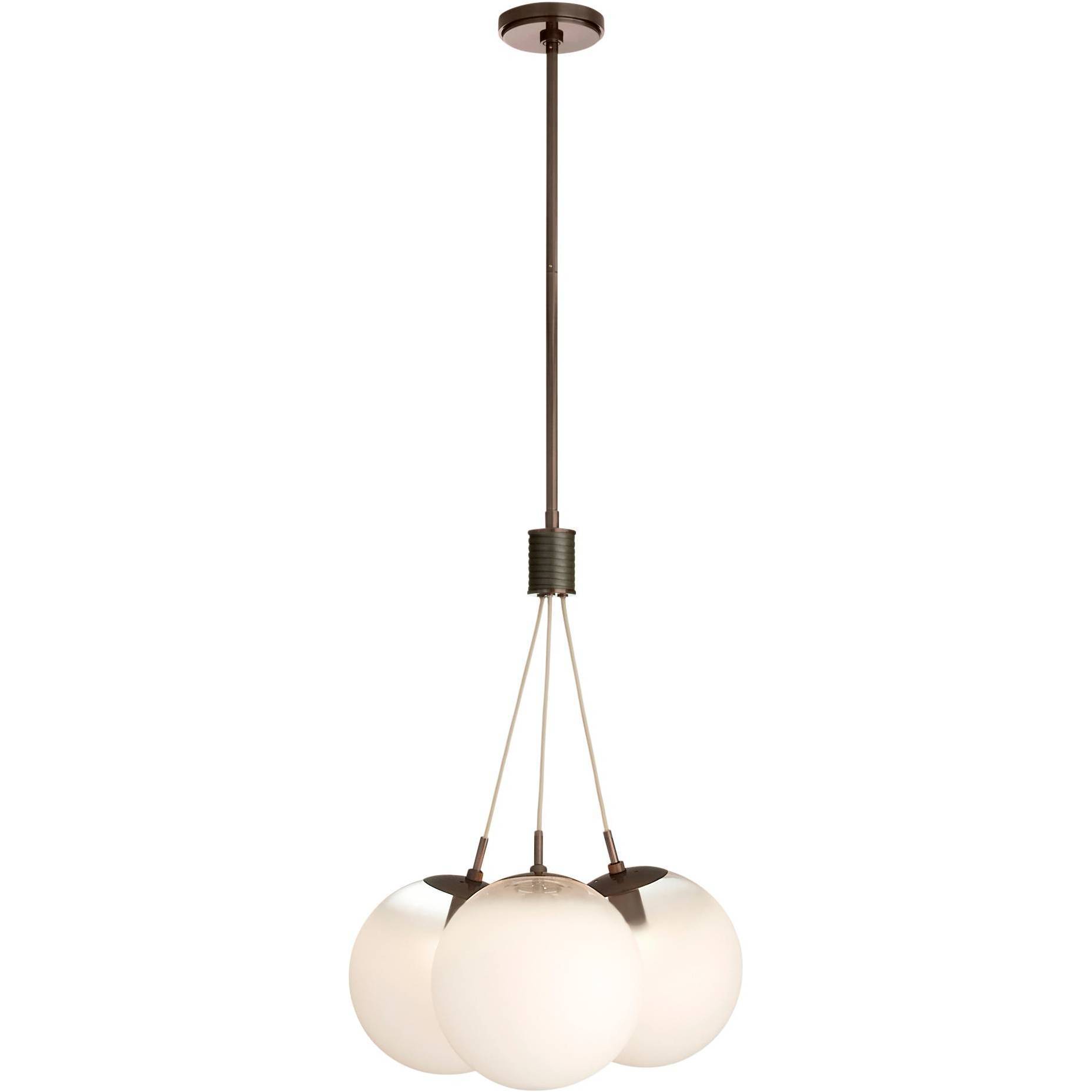 Trinity 3 Light 19 inch Heritage Brass Chandelier Ceiling Light