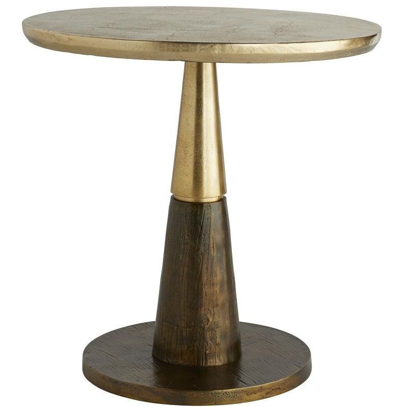 Rochester 24 inch Antique Gold End Table