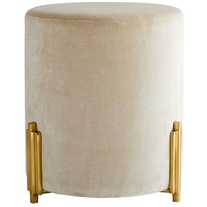 Warby 18.5 inch Sterling Velvet Ottoman