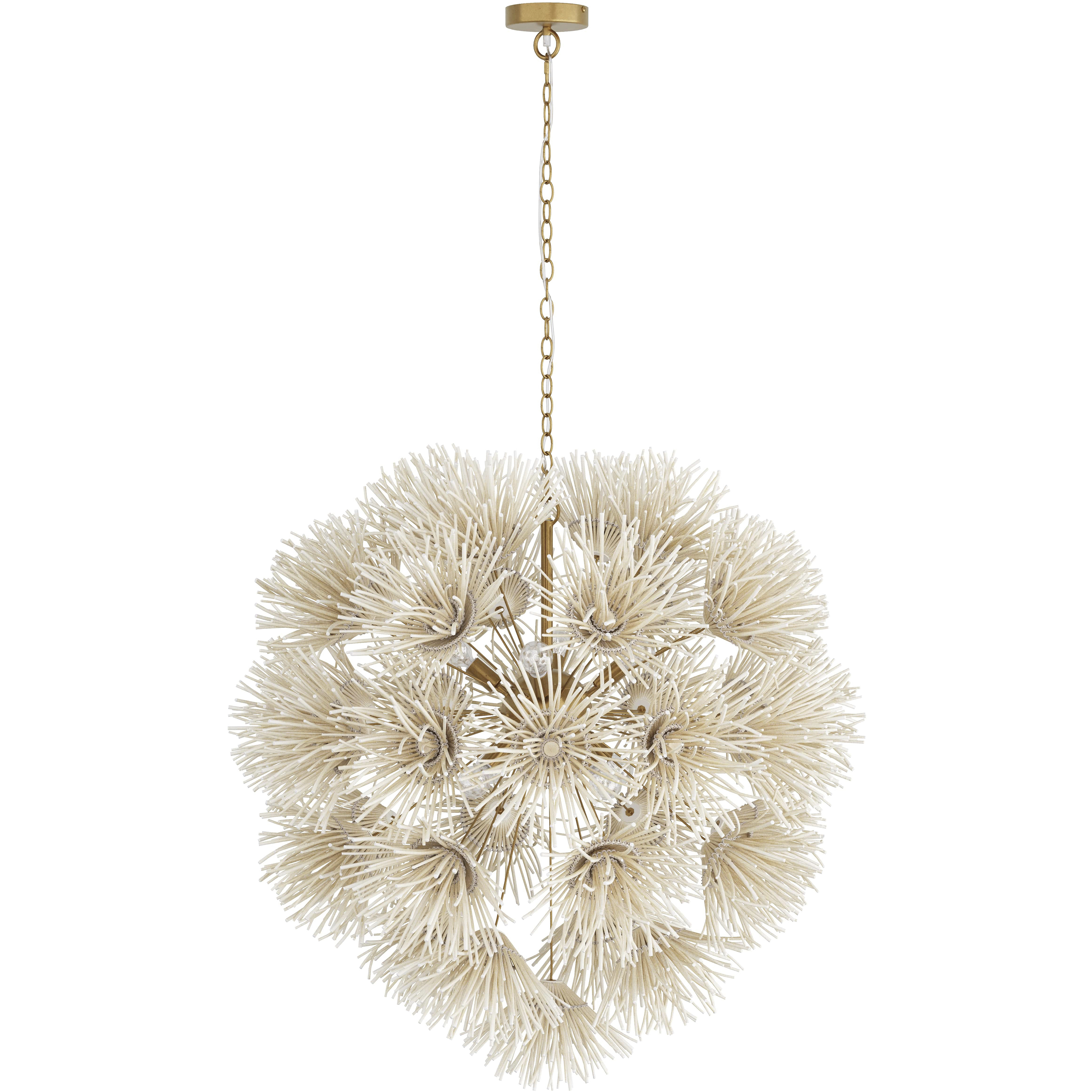 Winona 8 Light 33 inch Antique Brass Chandelier Ceiling Light