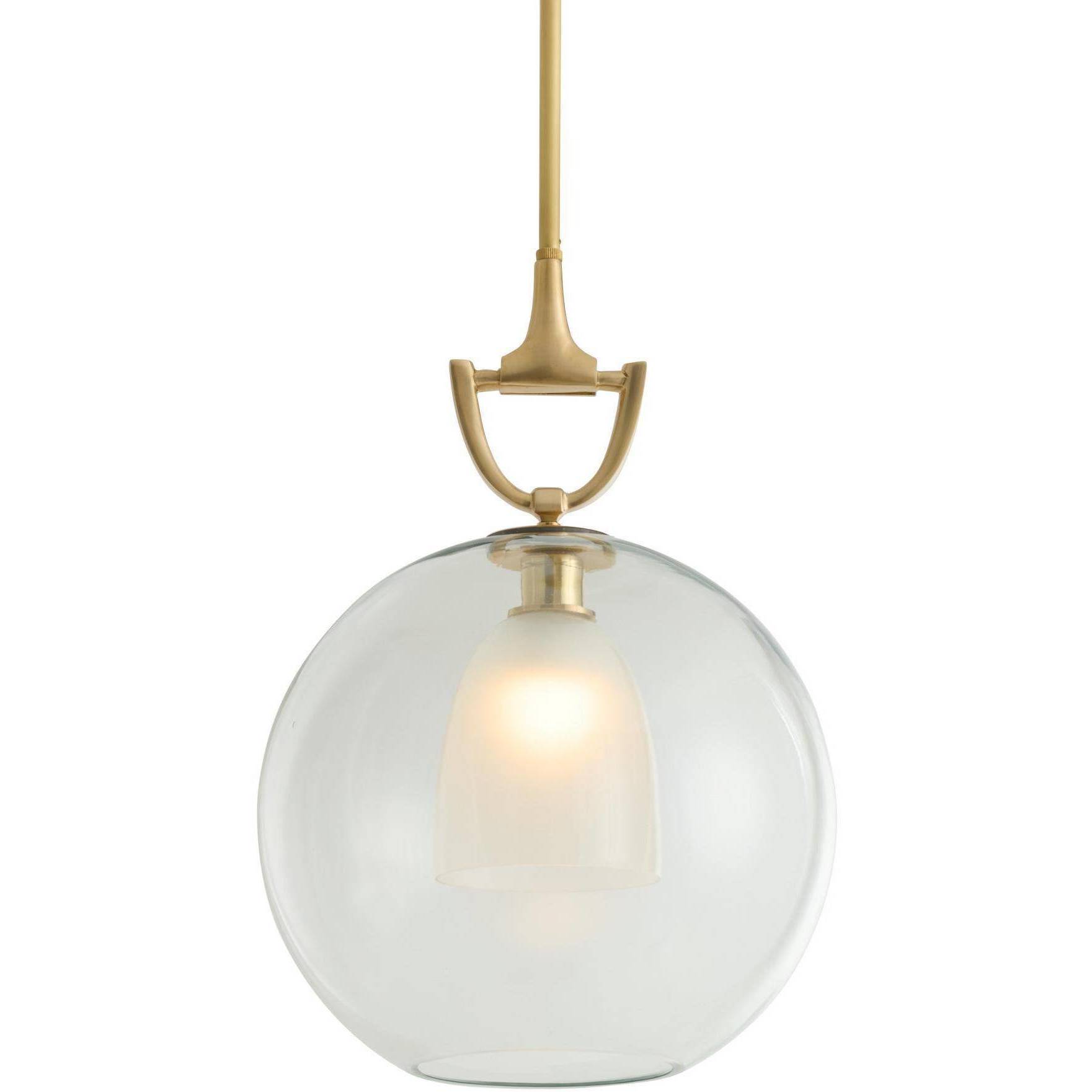 Estribo 1 Light 16 inch Antique Brass Pendant Ceiling Light