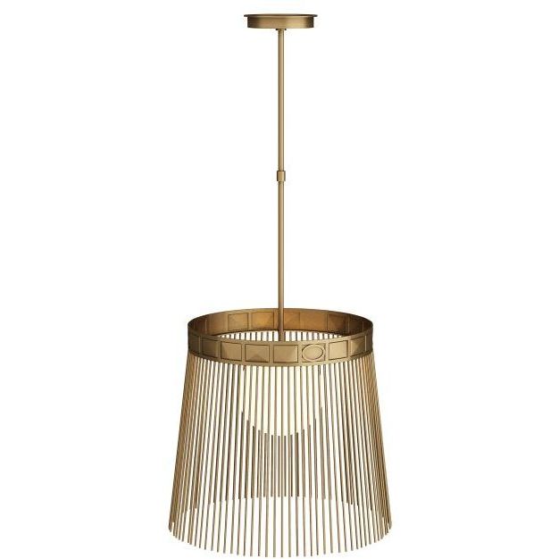 Empire 1 Light 19 inch Antique Brass Pendant Ceiling Light