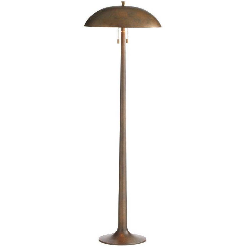 Fleetwood 59.5 inch 40.00 watt Vintage Brass, Aluminum Floor Lamp Portable Light