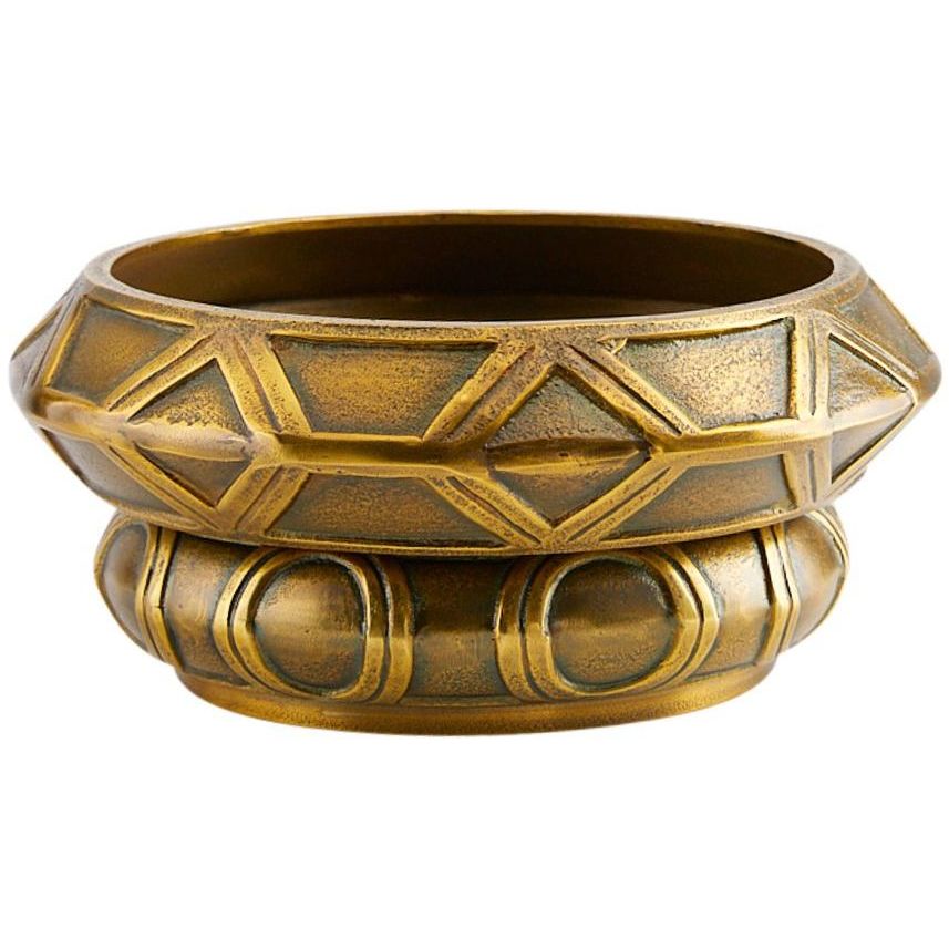 Millenia Antique Brass Centerpiece, Set of 2